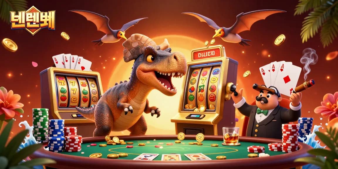 Experience the excitement of 텐텐벳 with interactive games featuring colorful slot machines and dynamic characters.