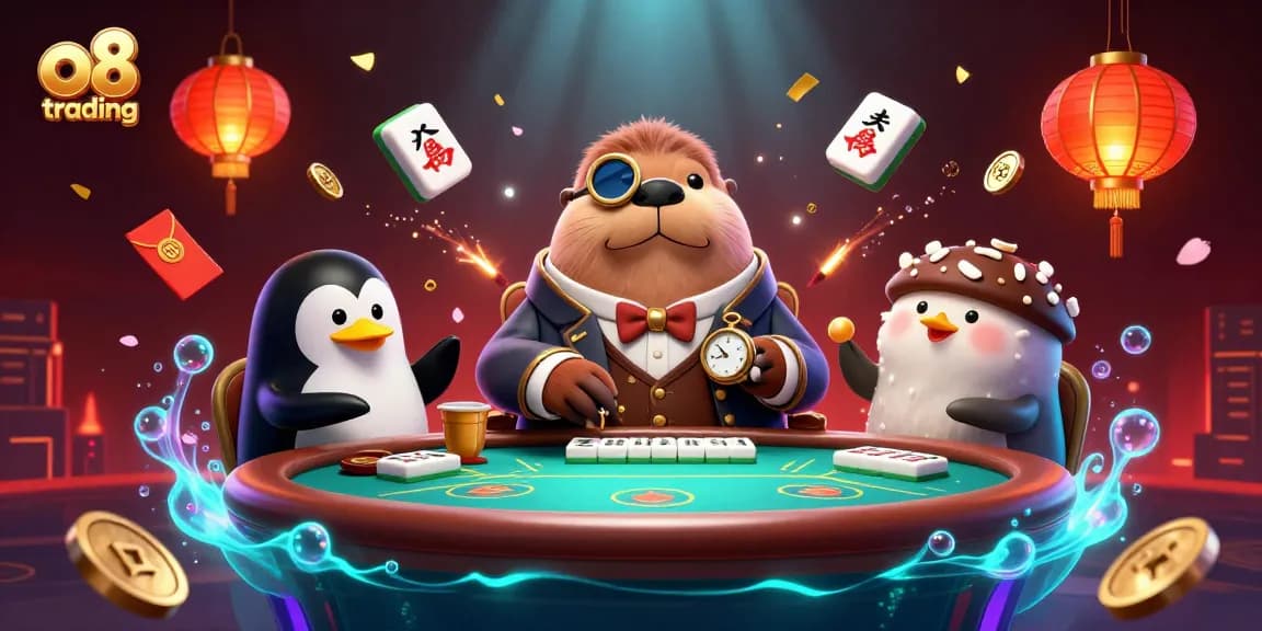 Engage in o8 trading at an underwater poker showdown filled with vibrant casino elements.