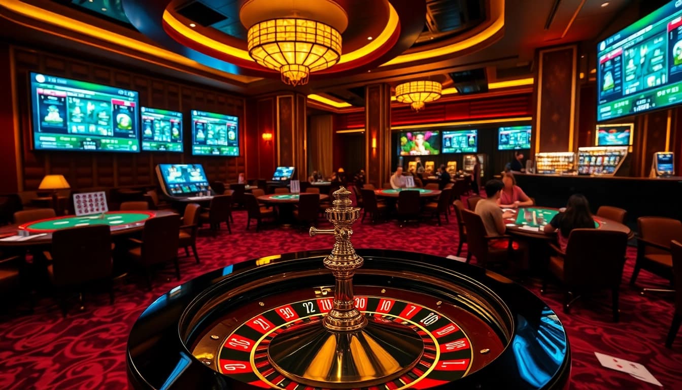 Experience the excitement of MM88 HOW with vibrant casino games and engaging betting scenes.