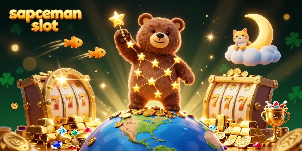 Experience the thrill of sapceman slot with vibrant illustrations and dynamic gaming elements amidst a galaxy of riches.