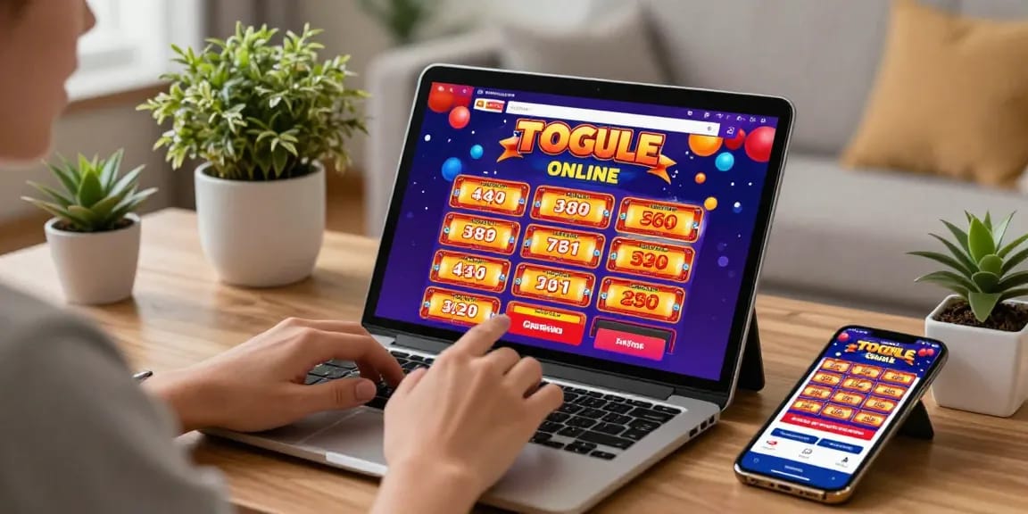 Engaging online gambling user experience with pakde4d platform displayed on tablet in a cozy living room setting.