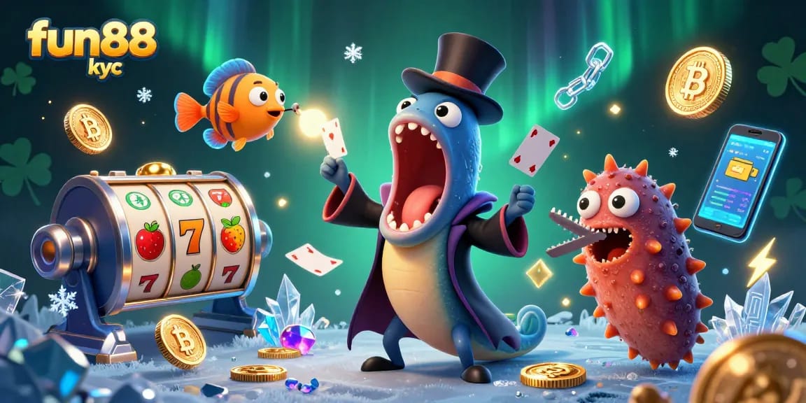 Chơi trò cá cược tại fun88 kyc với hình ảnh sinh động của cá lươn và cá mập ở đại dương.