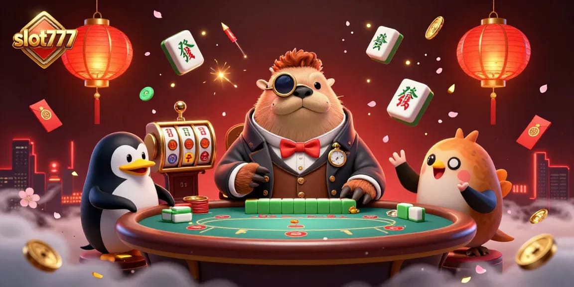 Experience the action of slot777 games with a pufferfish player bluffing at an underwater poker table.