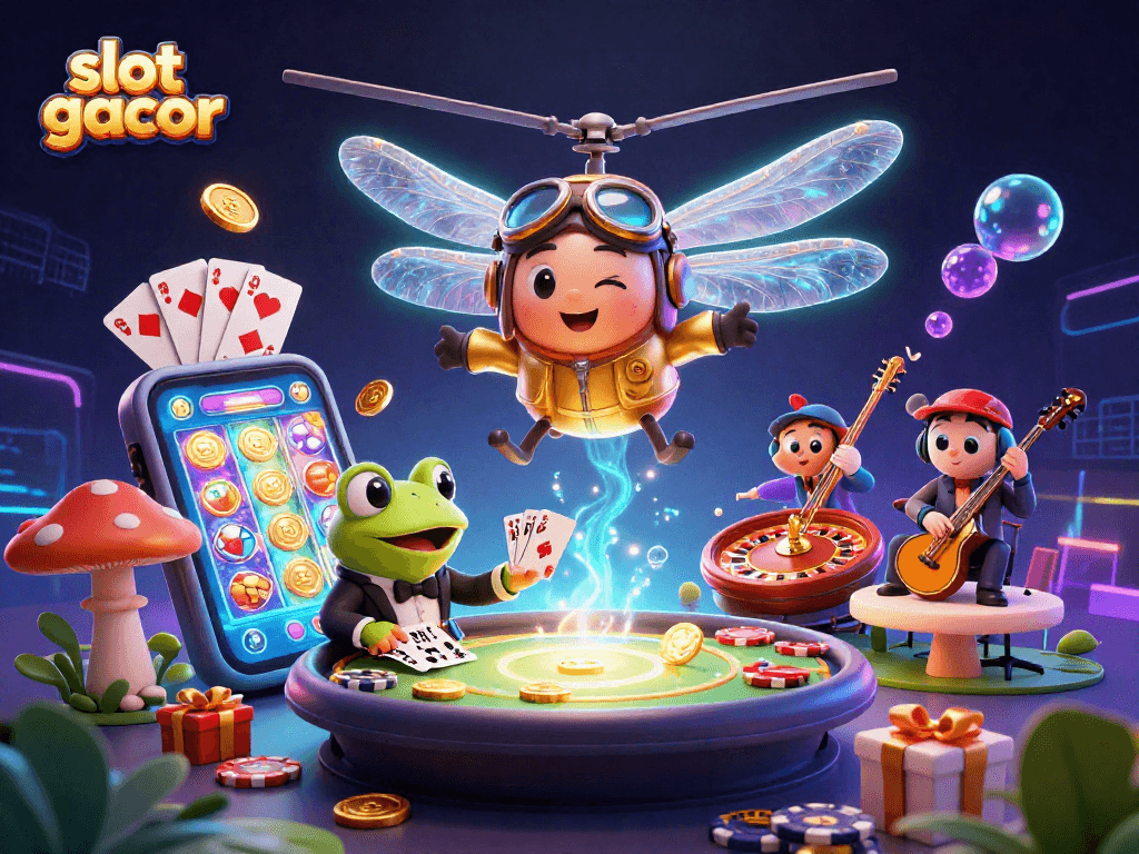 Menangkan slot gacor dengan ilustrasi kasino penuh warna yang menarik.