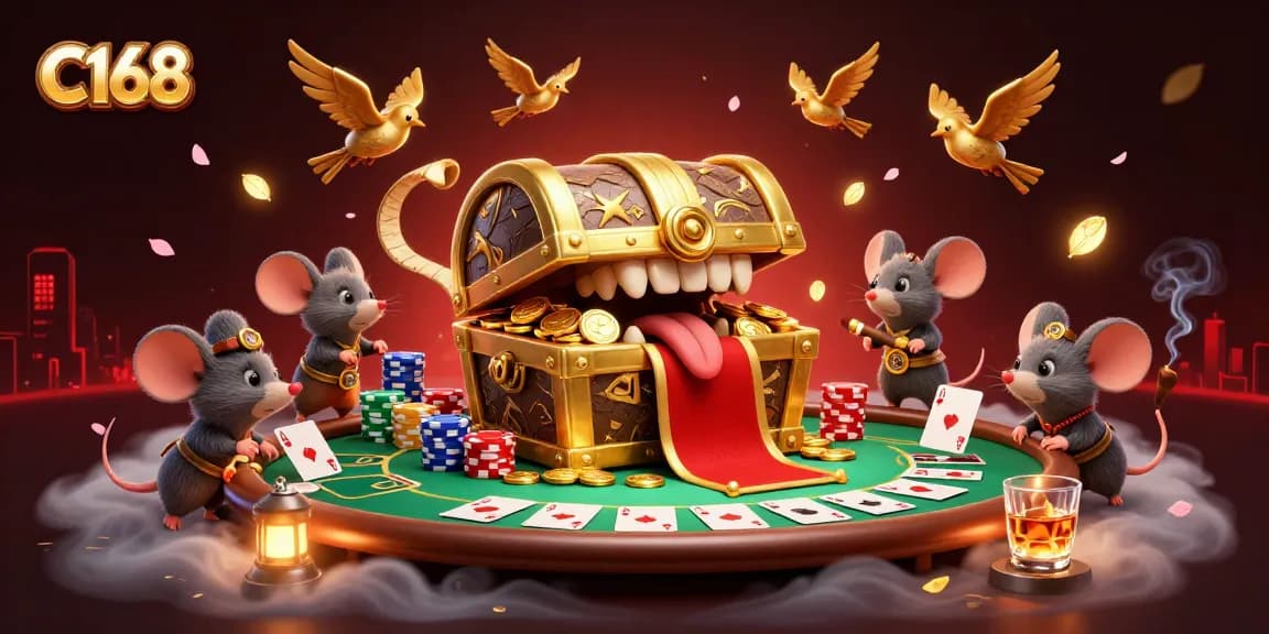 Join the adventure with C168 at the golden treasure chest, poker tables, and illusive riches.