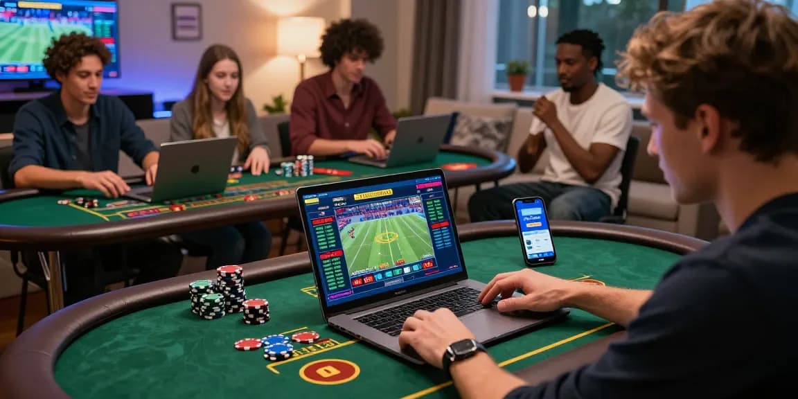 Players engaging with the OPEN888 platform, highlighting an immersive online gambling experience.