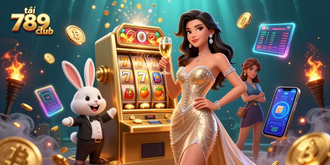 Play thrilling games at tải 789 club featuring a jackpot slot machine and exciting character interactions.