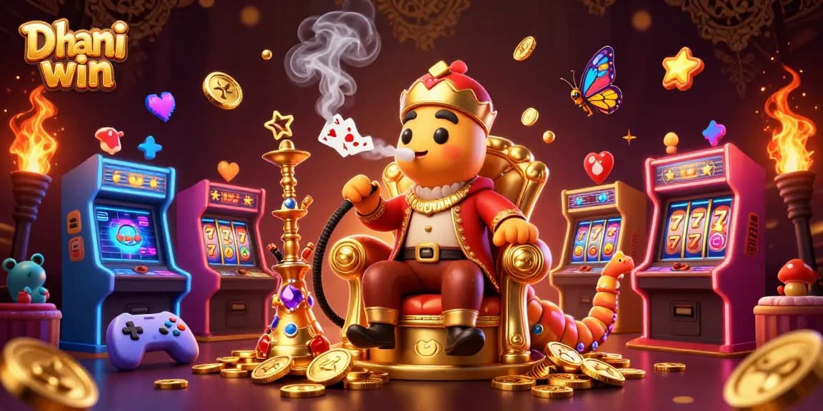 Dhani win players enjoying exciting casino games with dynamic characters and colorful slots.