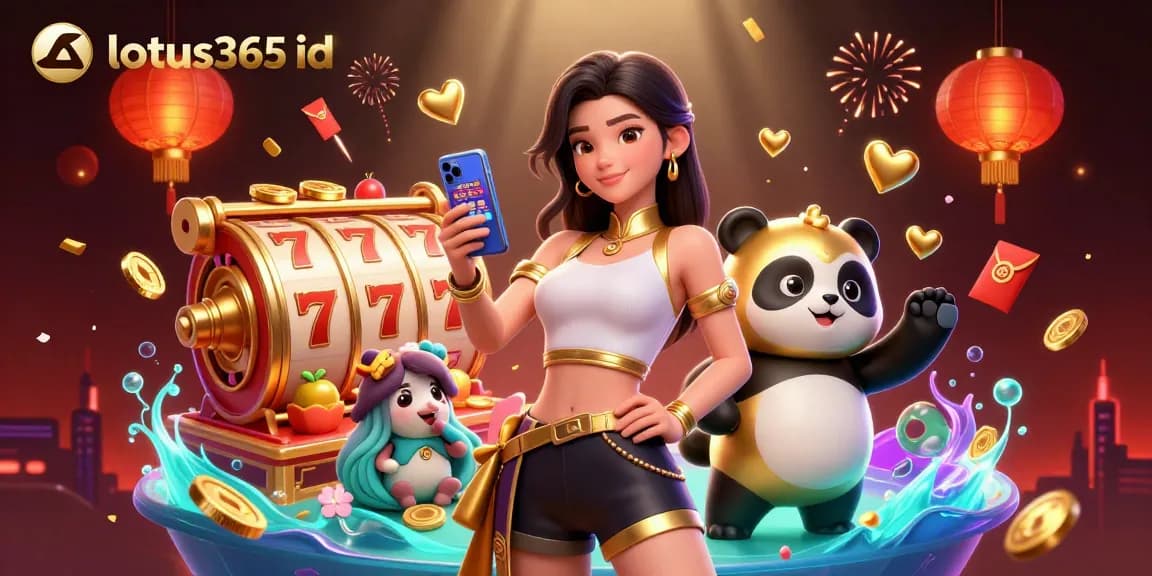 Engage with lotus365 id for exciting casino action featuring slot reels and a vibrant scene.