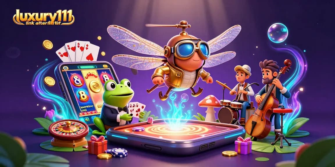 Experience the thrill of gaming with luxury111 link alternatif in a vibrant casino scene.