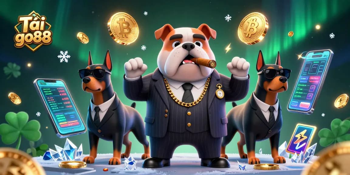 Win big with Tải go88 and explore vibrant 3D casino fun featuring a mafia bulldog and crypto elements.