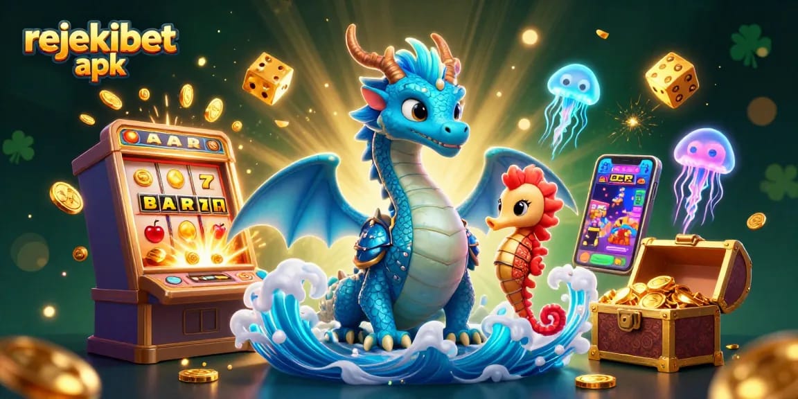 Experience thrilling wins with Rejekibet apk, featuring vibrant 3D dragon and slot games.
