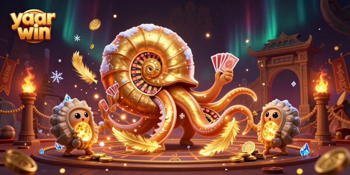 Experience the thrill of yaar win with this dynamic casino scene featuring ancient themes.