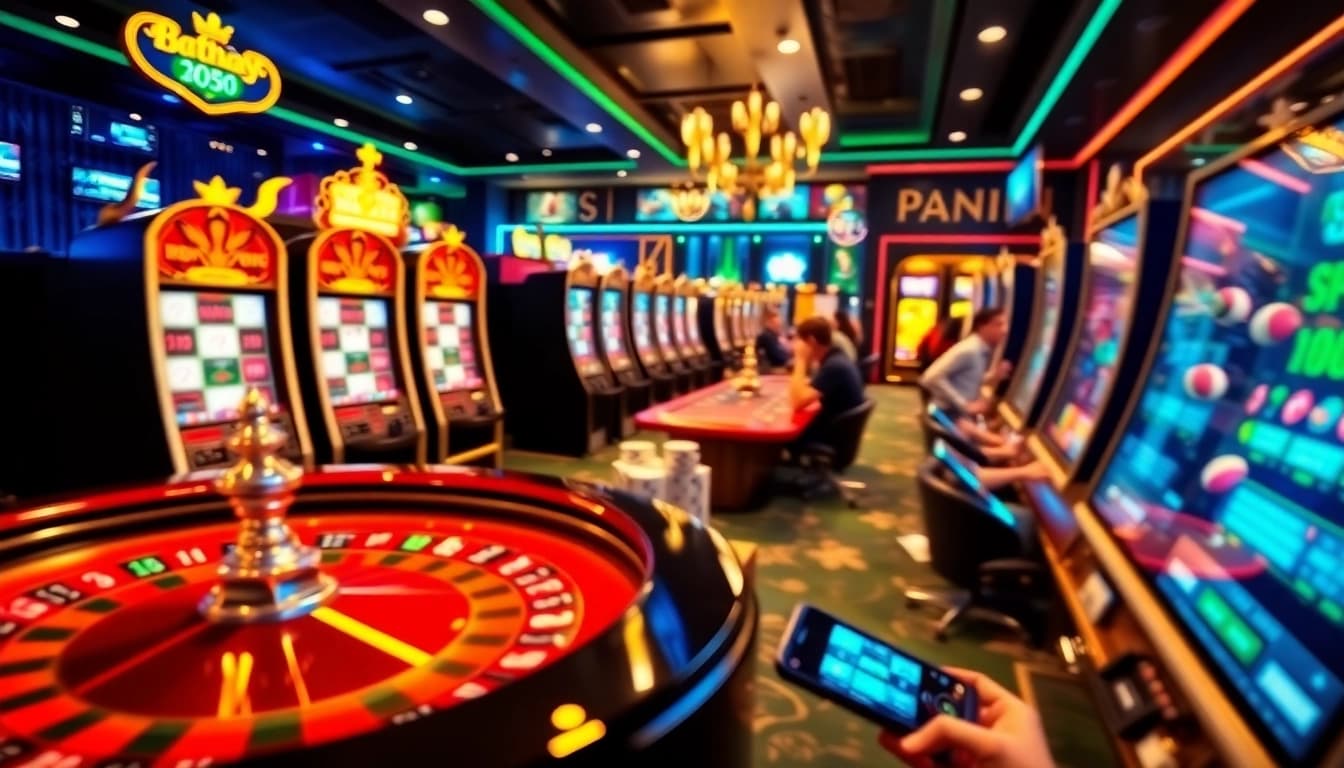 Experience the excitement of gambling with batman138 login on a vibrant online casino interface featuring slot machines and poker.