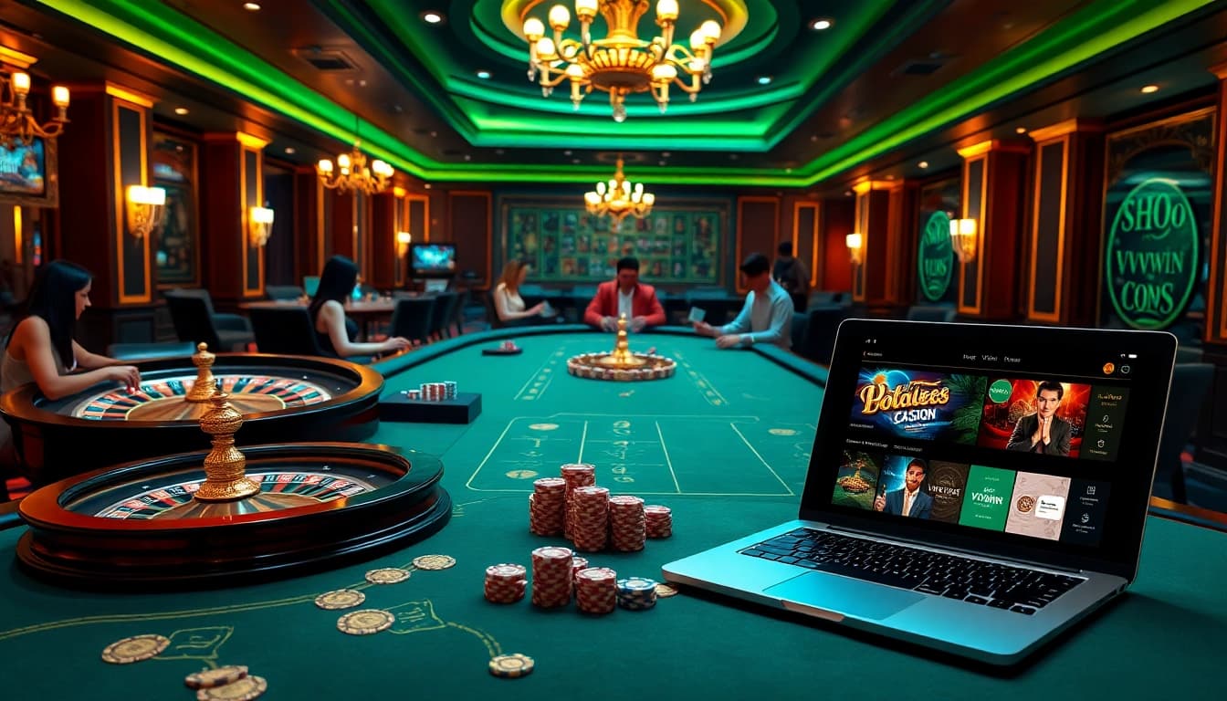 Experience thrilling games at VVVWin with vibrant tables and engaging players.