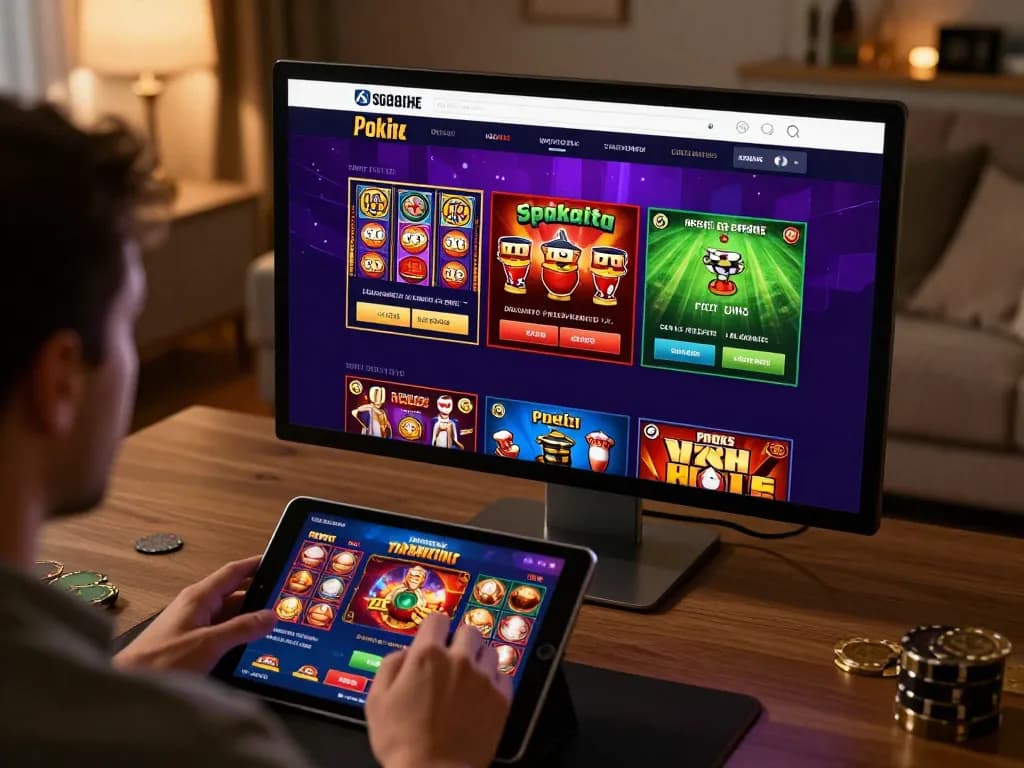 Engaging online gaming experience at 88i showcasing vibrant slots and poker options
