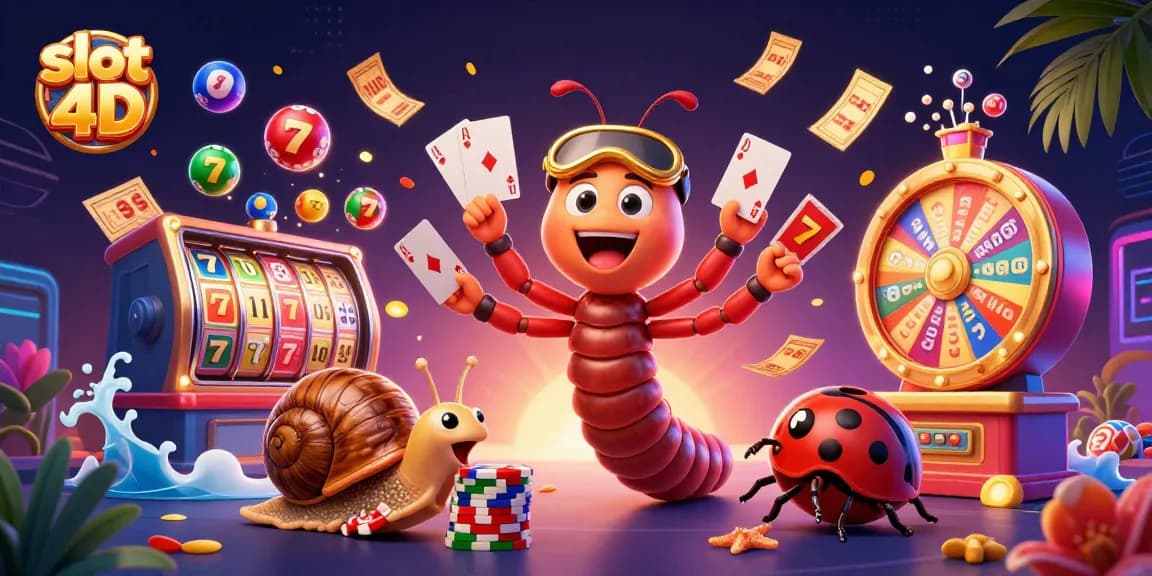 Engage in exciting slot 4D gameplay with vibrant characters and dynamic elements illuminating the scene.