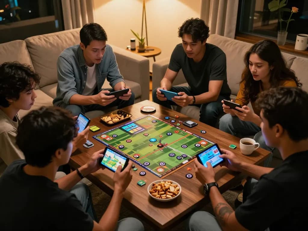 Players enjoying the done55 game together at home, showing engaging gameplay moments