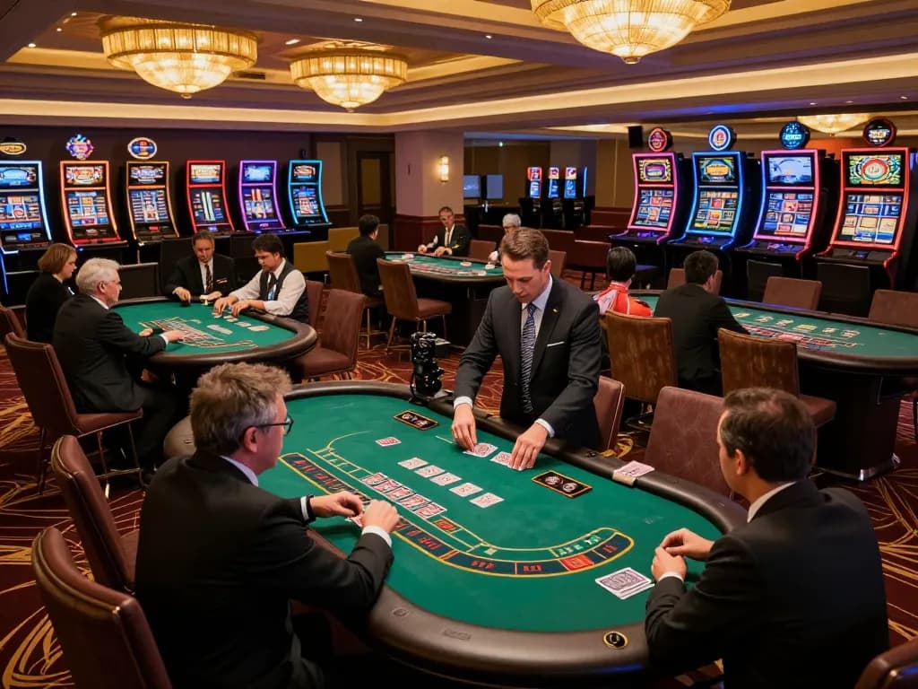 Engaging players at blackjack tables in 78winbiz casino atmosphere showcasing vibrant gaming