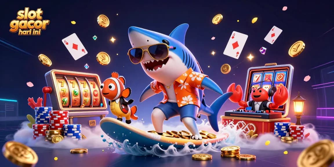 Experience winning opportunities with slot gacor hari ini showcased in a vibrant, dynamic casino scene.