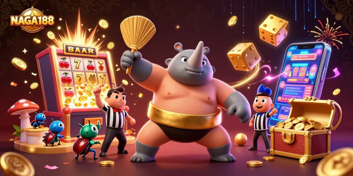 Menangkan jackpot di NAGA188 bersama pahlawan beruang rhino sumo beraksi!