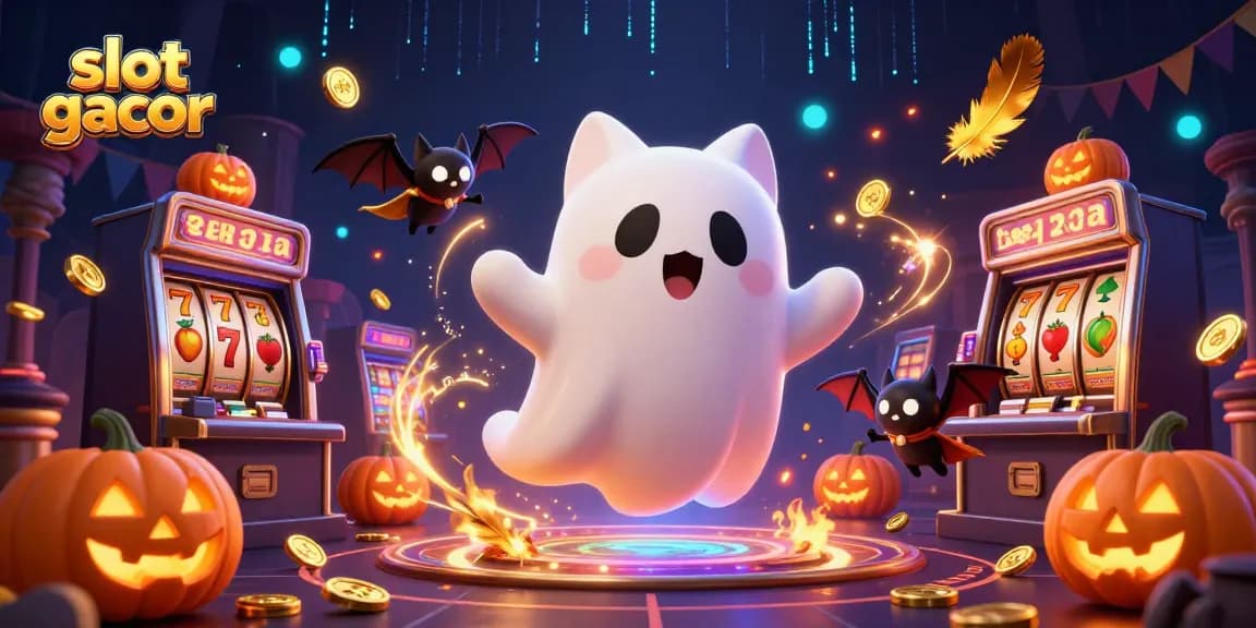 Menangkan slot gacor dengan kucing hantu yang melayang di kasino berhantu.