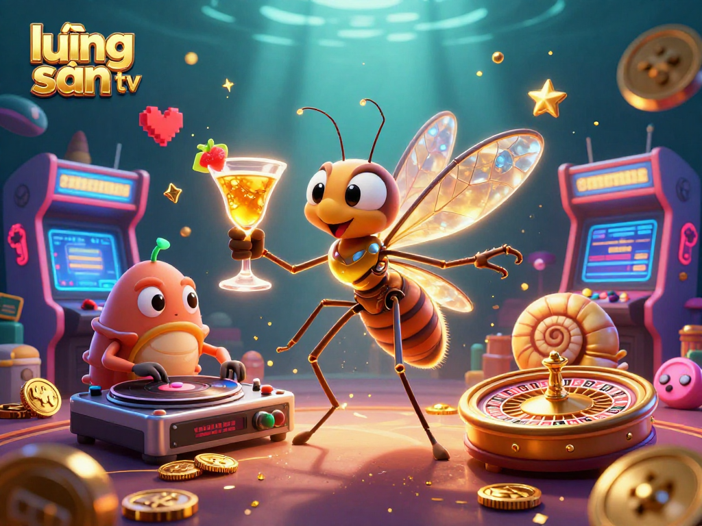 Experience thrilling moments with lương sơn tv's dynamic casino characters in a lively animated scene.