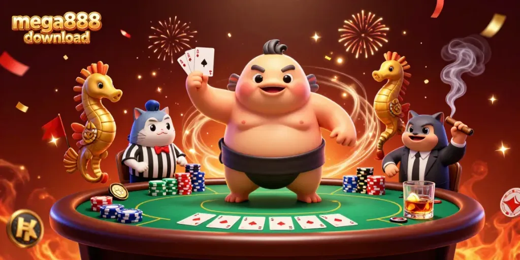 Engage with mega888 download to play exciting casino games in a vibrant underwater scene.