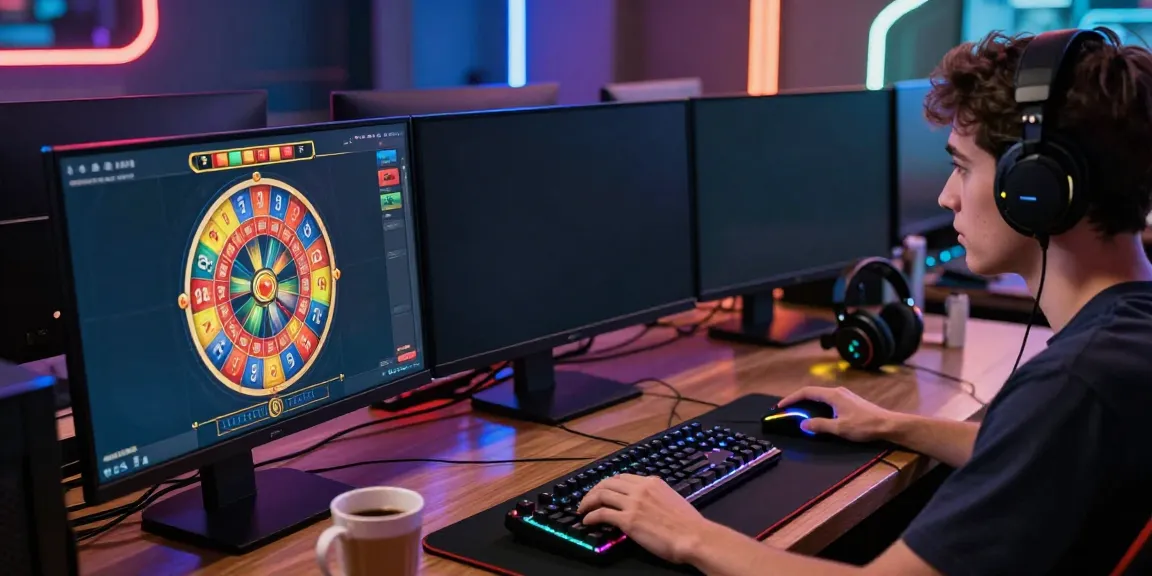 Engaged player in online gaming at singatoto with vibrant graphics and modern accessories.