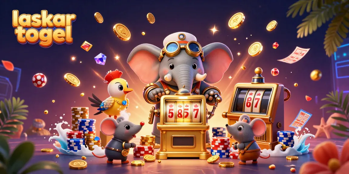 Engaging scene of laskar togel steampunk characters celebrating a dynamic lottery win.