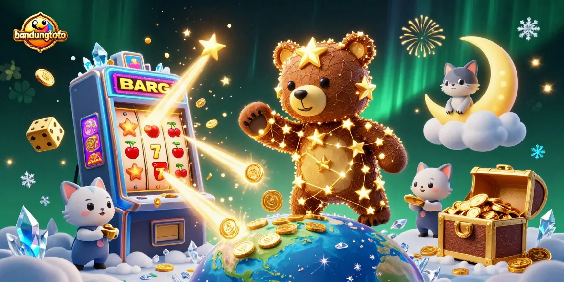 Engage with bandungtoto in this vibrant 3D illustration featuring dynamic casino elements.