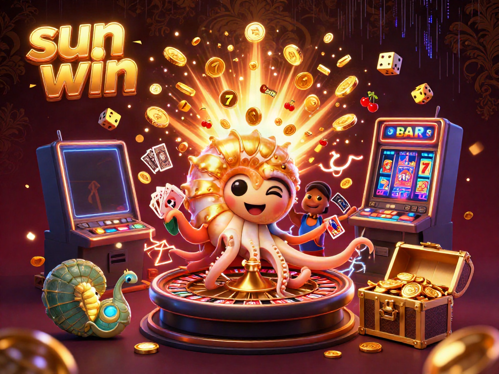 Experience the thrill of casino gaming with sun win, showcasing vivid characters and exciting elements in a dynamic online arena.