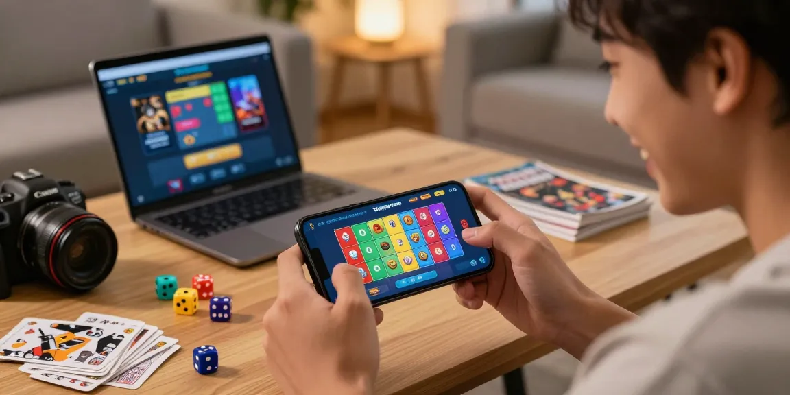Tiranga Game Login on mobile device, showcasing exciting game options in a cozy gaming environment.