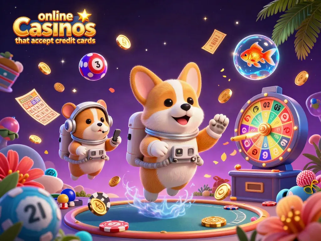 Participate in exciting gameplay at online casinos that accept credit cards with vibrant 3D animation.
