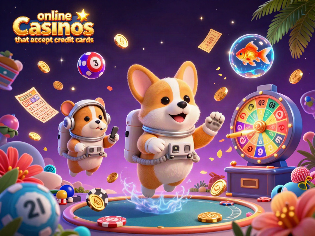 Participate in exciting gameplay at online casinos that accept credit cards with vibrant 3D animation.