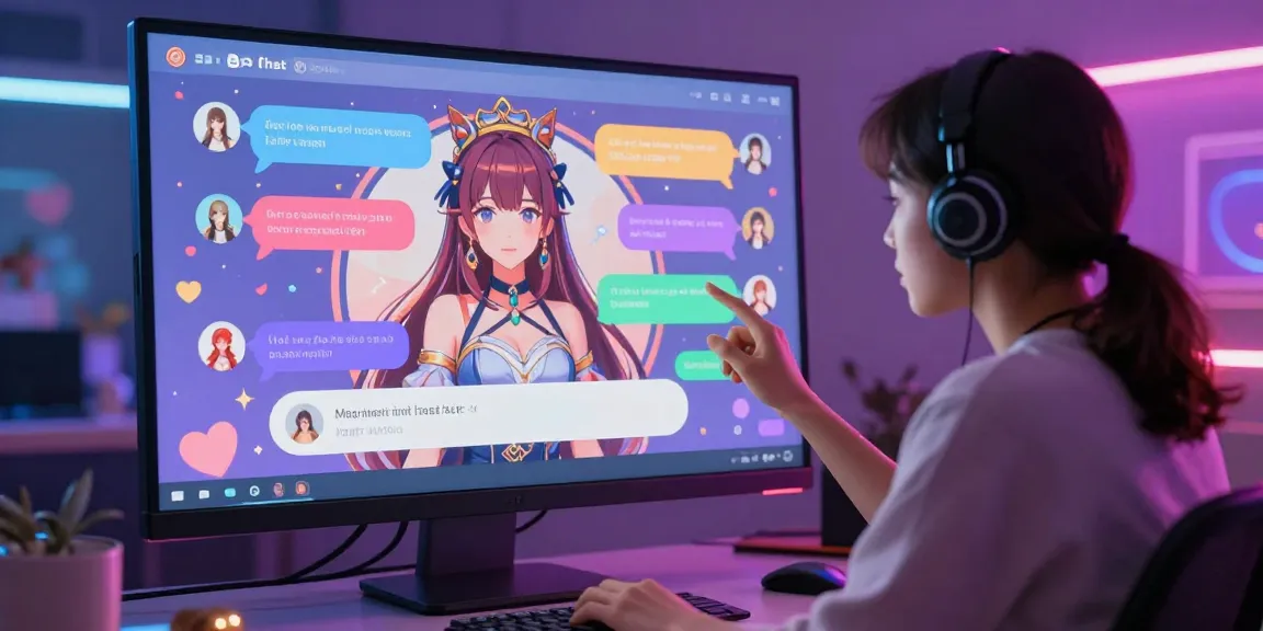 Engaging hentai ai chat experience featuring a lifelike anime character in a vibrant digital environment.