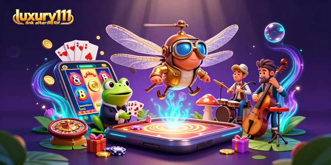 Experience the thrill of gaming with luxury111 link alternatif in a vibrant casino scene.