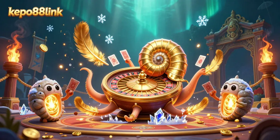 Engage with top slot strategies at kepo88link, featuring a dynamic casino scene with vibrant elements.
