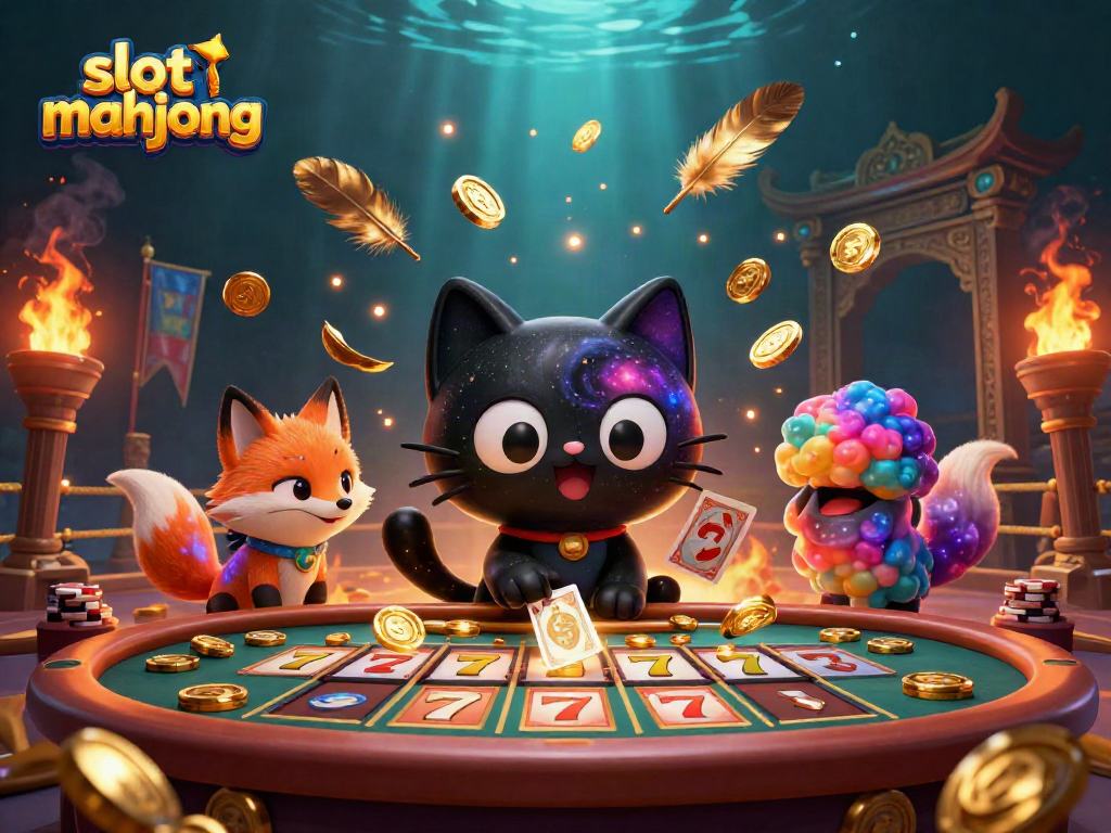 Experience thrilling slot mahjong gameplay with impressive 3D visuals and dynamic characters.