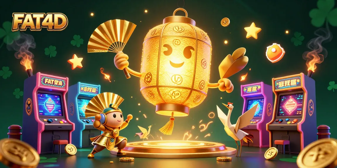 Join FAT4D for thrilling jackpots, featuring a golden lantern spirit and dynamic casino games.