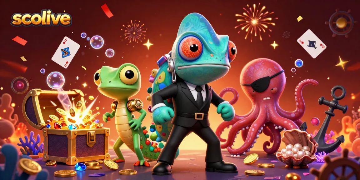 Socolive enhances casino experience with a vibrant 3D illustration of characters amid gambling excitement.