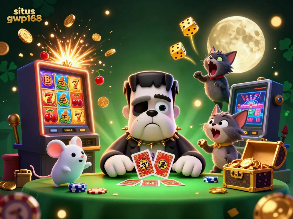 Mainkan situs gwp168 dengan monster bulldog dan jackpot slot yang memukau.