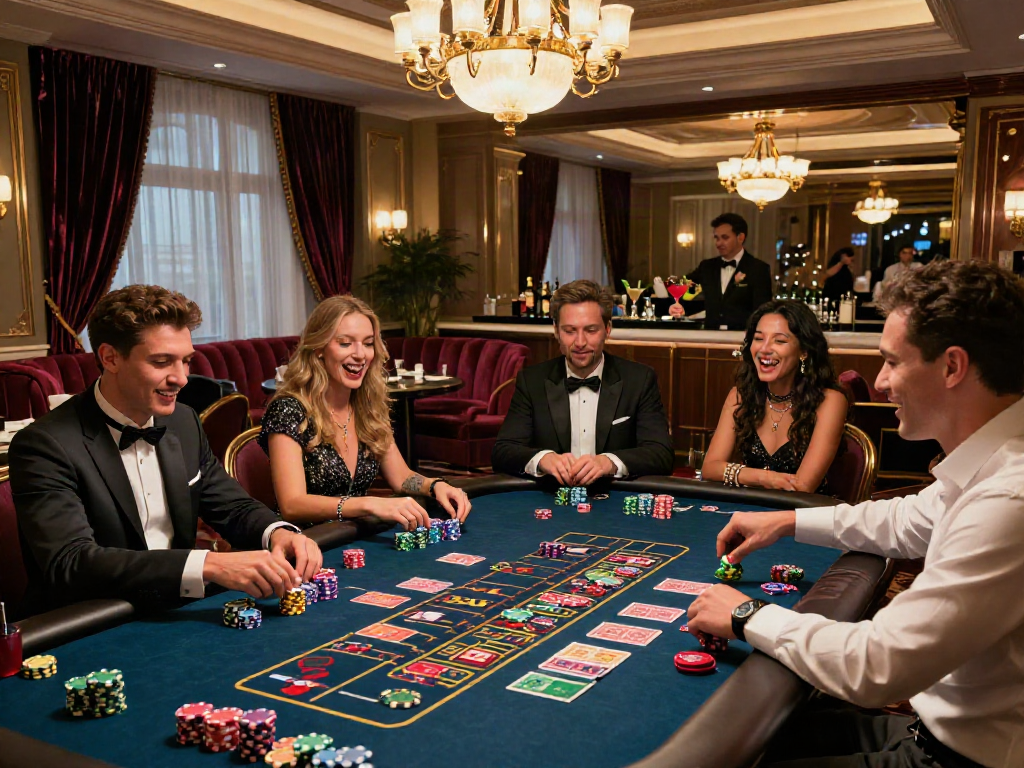 Pengalaman LUXURY111 Daftar di ruang permainan mewah dengan pemain yang bersemangat.
