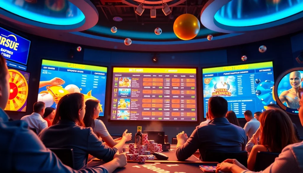 Engaging display of online betting options on 79king hn showcasing casino and sports elements.