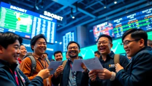 Taruhan SBOBET yang mengasyikkan dengan orang-orang yang berinteraksi di arena taruhan.