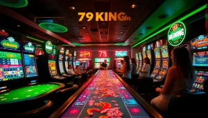 Exciting online gaming atmosphere at 79KING hn, featuring vibrant players and interactive interfaces.