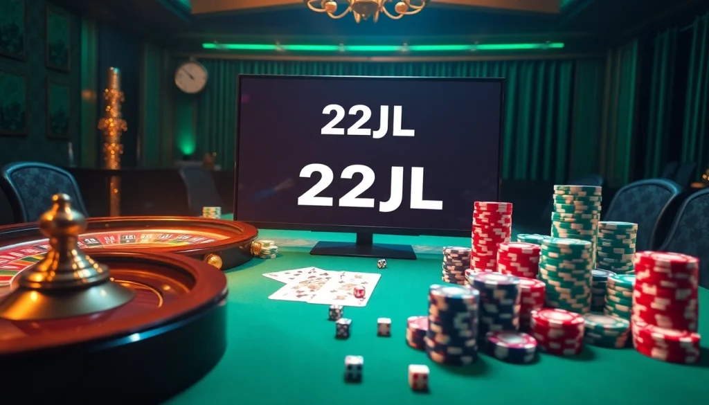 Experience the excitement of winnings with 22JL's vibrant poker and roulette scene.
