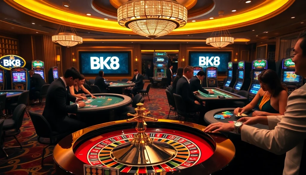 Experience thrilling gameplay at BK8 เว็บตรง with live roulette and vibrant casino atmosphere.