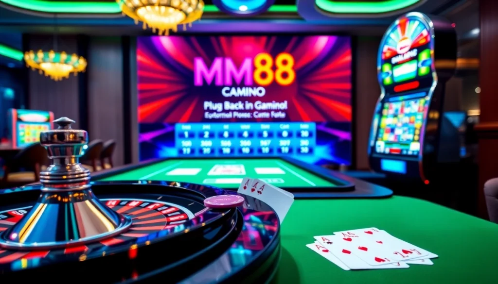 Playing poker and roulette at https://mm88.observer/ with vibrant casino ambiance and engaging atmosphere.