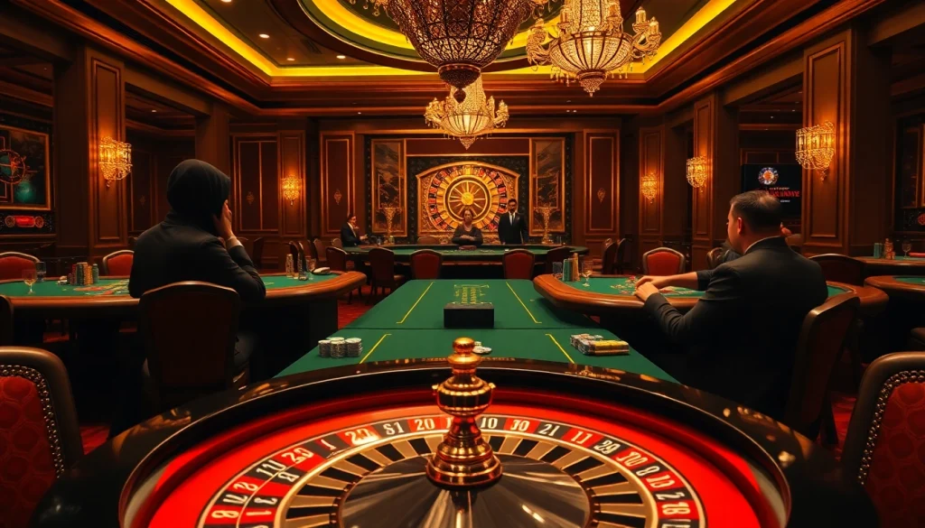 Experience the thrill of gambling at home eejl with vibrant poker games and elegant casino decor.